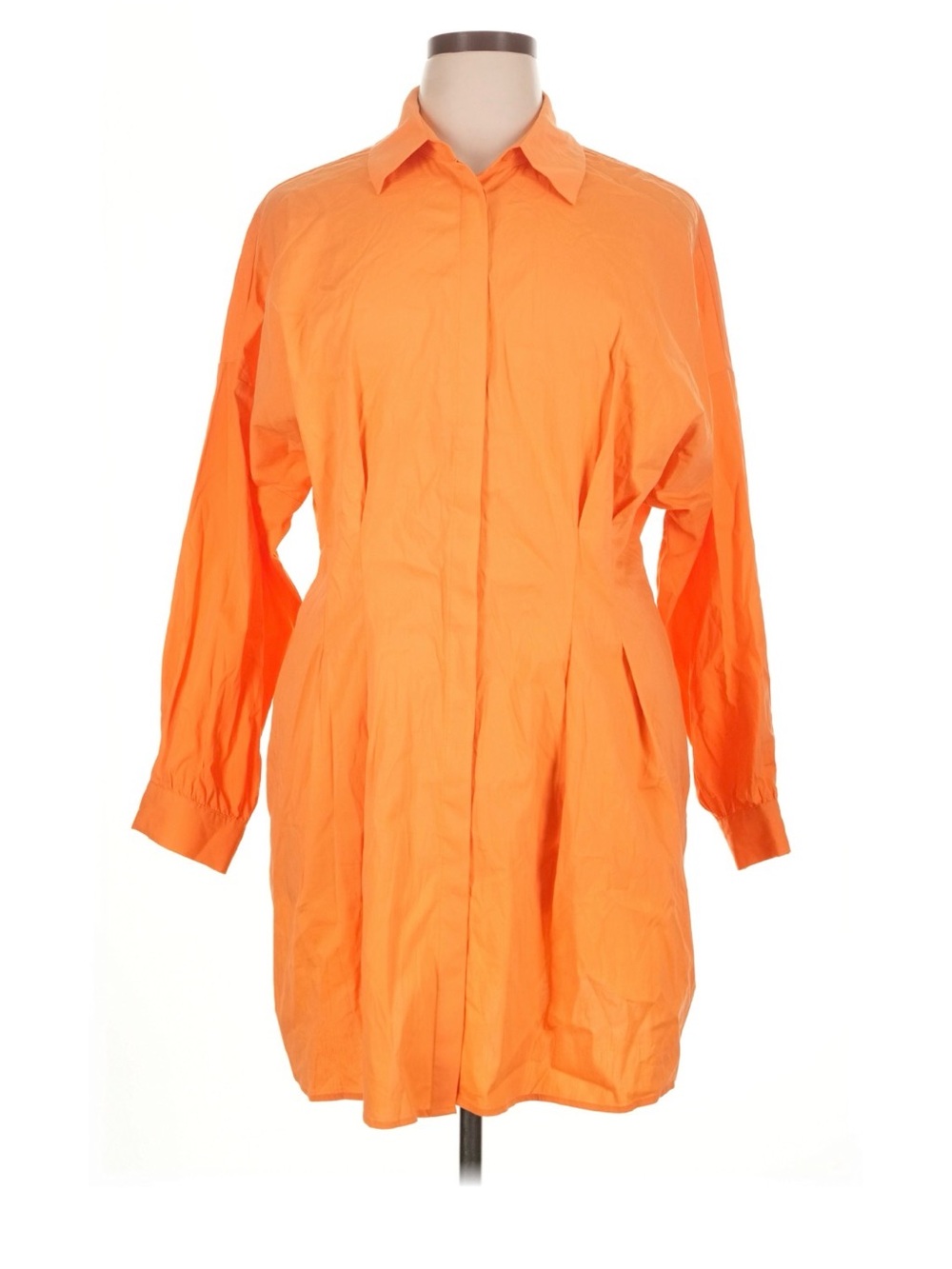 Penelope Cinched Poplin Shirt Dress | Fashion to Figure | Plus size 4